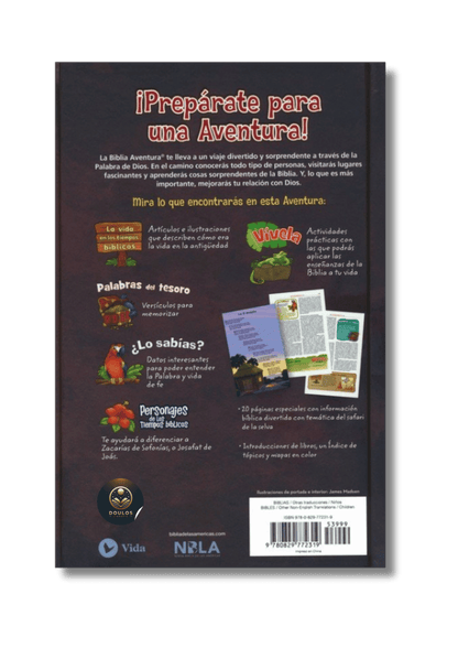 Biblia Aventura para niños/adolescentes NBLA Safari León Tapa Dura