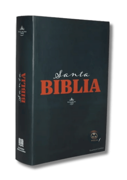 Biblia RVR60 Letra Grande Azul Canto Blanco