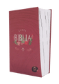 Biblia RVR60 Letra grande Rosada Canto Blanco con Ayudas Digitales