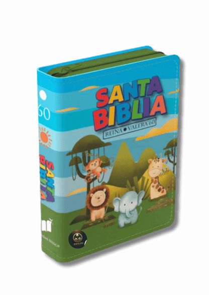 Biblia RV1960 Bolsillo para Niños Vinilo con Cierre