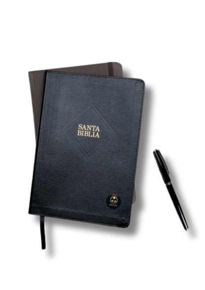 Biblia RVR 1960 Letra Gigante con Referencias – Piel Fabricada Negro