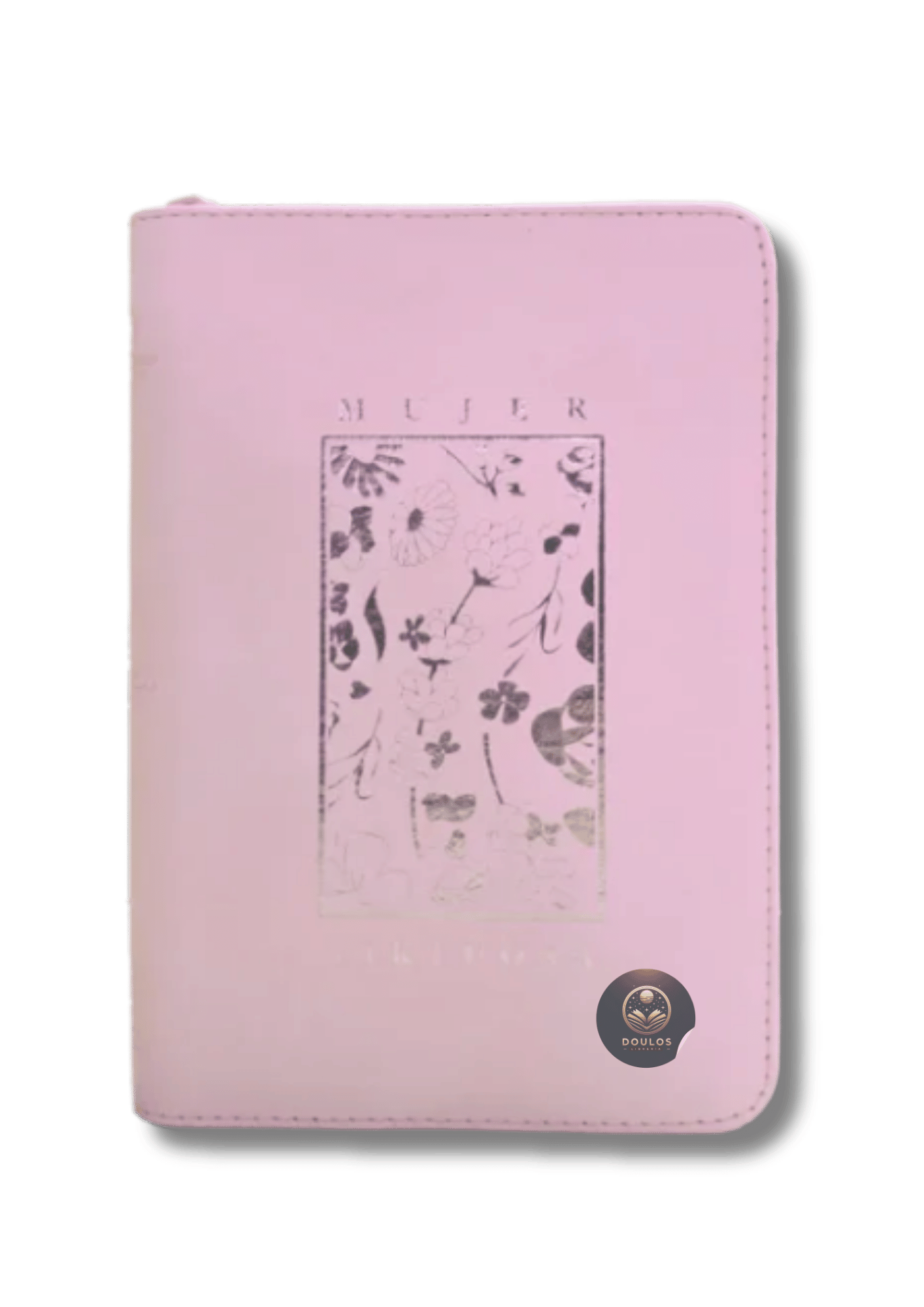 Biblia Mujer Virtuosa RV60 Naranja y Rosa Canto Plateado