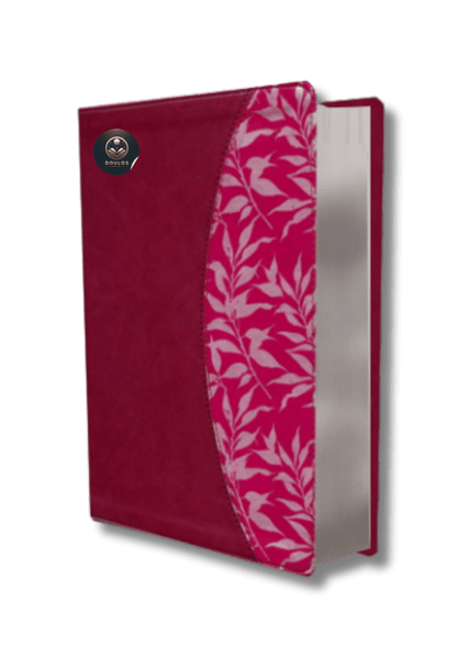 Biblia de Estudio para Mujer RV60 Vinotinto Fucsia Símil Piel