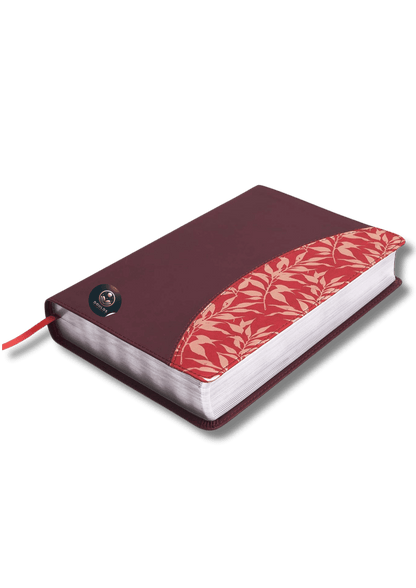 Biblia de Estudio para Mujer RV60 Vinotinto Fucsia Símil Piel
