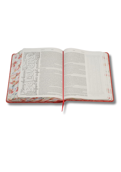 Inspire FAITH Bible NLT: Biblia para colorear