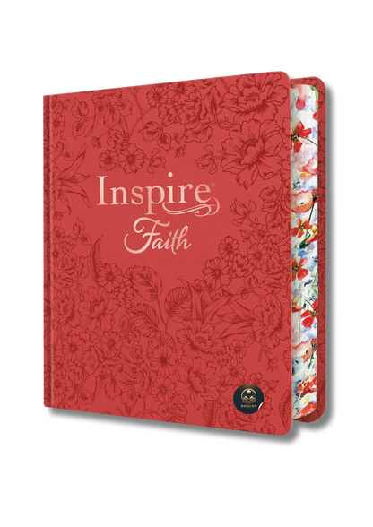 Inspire FAITH Bible NLT: Biblia para colorear