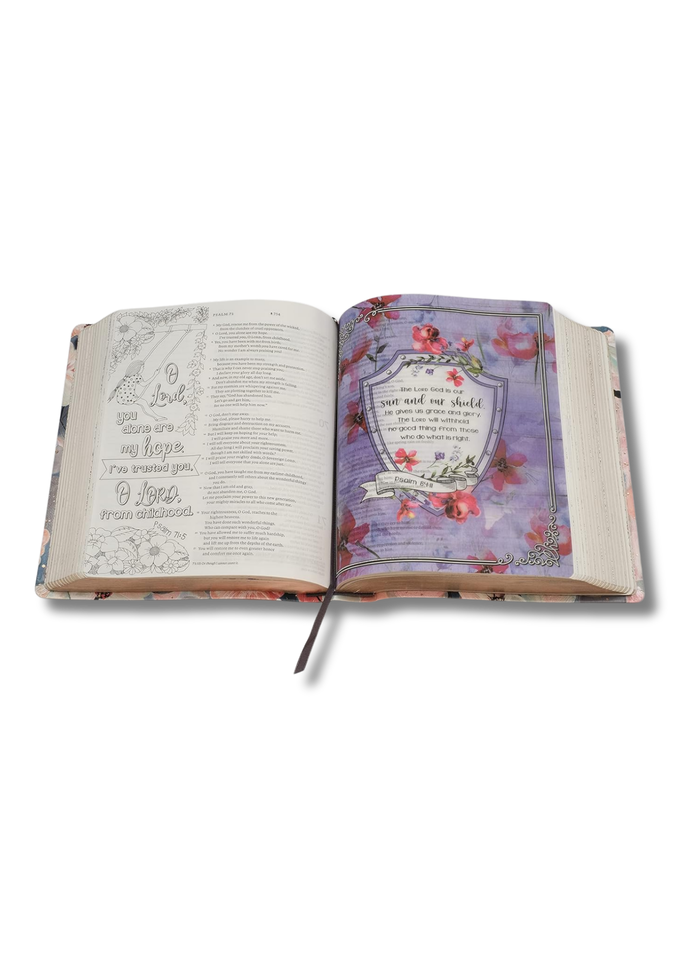 Inspire FAITH Bible NLT: Biblia para colorear