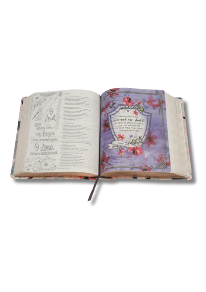 Inspire FAITH Bible NLT: Biblia para colorear