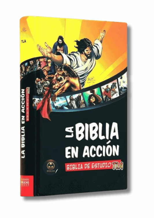Biblia en Acción TLA Ilustrada a Todo Color Canto Blanco Jóvenes