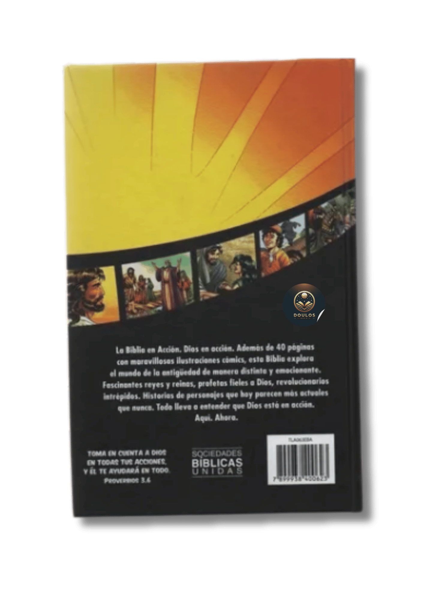 Biblia en Acción TLA Ilustrada a Todo Color Canto Blanco Jóvenes