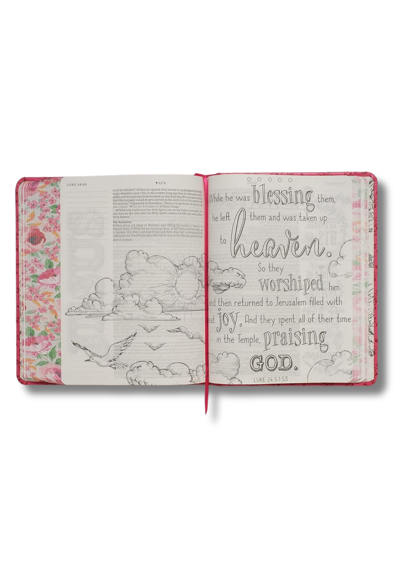 Inspire FAITH Bible NLT: Biblia para colorear