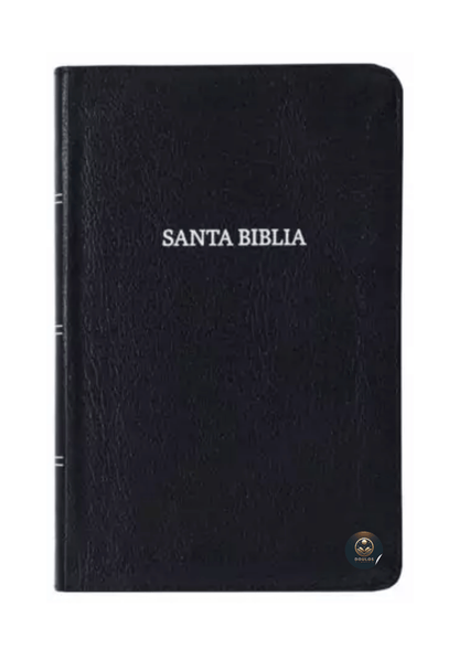 Biblia RVR60 Compacta Negro, Piel Fabricada