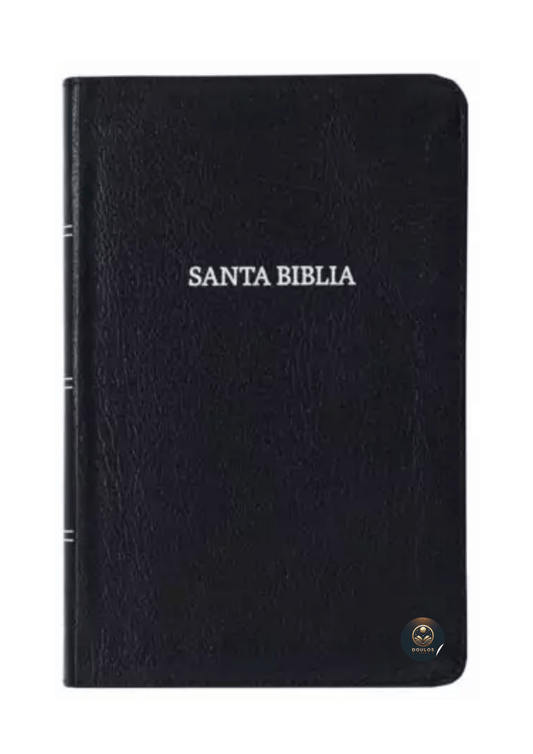 Biblia RVR60 Compacta Negro, Piel Fabricada